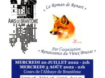 Renart et Isengrin dans la cour de l’abbaye de Brantôme …